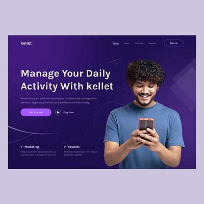 Management - Landing Page figma landingpage ui web website