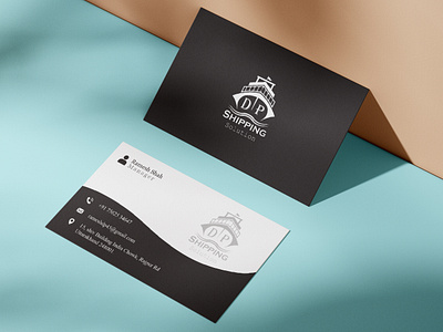 Business card I DP Shipping Solution branding design graphic design illustration logo logo branding trending typography ui ux vector visiting card