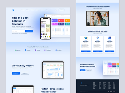 Business Management Agency Template app design business business advice business agency business help business managment businesses organize management paid saas saas products ui ui design uiux ux design web design web page website design workplace