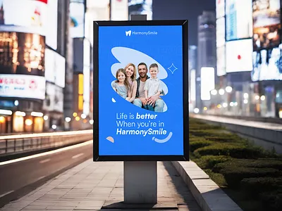 HarmonySmile Dental Clinic Branding branding dental graphic design logo design startup visual identity