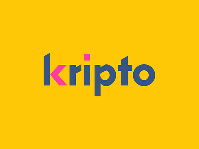 Kripto ✦ Logo Design blockchain brand identity brand logo branding company logo crypto crypto logo custom logo dao design graphic design logo minimal minimalistic modern sleek technology web3 wordmark yellow