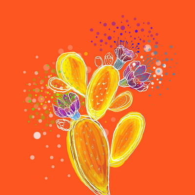 Illustration - Cactus graphic design illustration