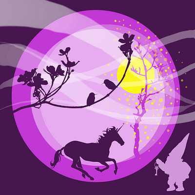 Illustration - Unicorn graphic design illustration