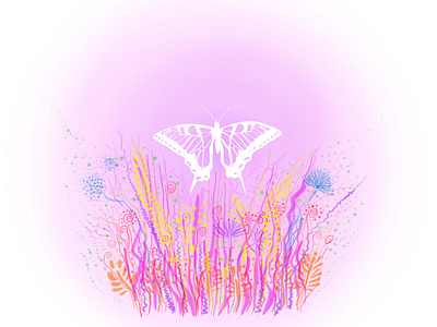 Illustration - Butterfly graphic design illustration