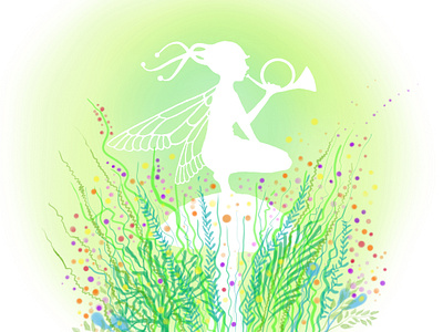 Illustration - Spring Pixie graphic design illustration