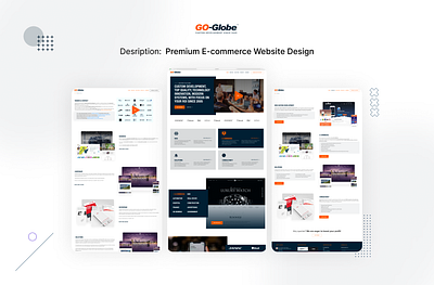 Go-Globe E-commerce Web Design app ui design corporate website design ecommerce ecommerce website figma graphic design illustration ui ui design uiux web design