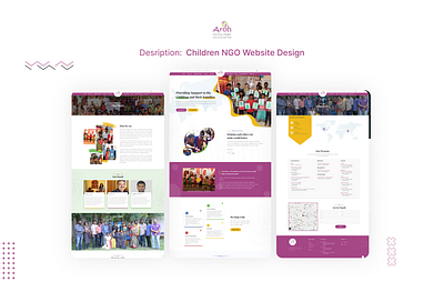 Children NGO Web Design app ui design children ngo design figma graphic design illustration ngo ui ui design uiux web design