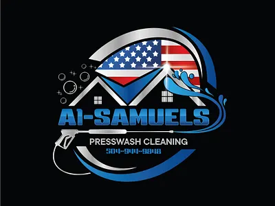 Pressure washing logo 3d animation branding business card design cleaning logo graphic design illustration logo logo design minimalist logo motion graphics power washing logo pressure washing logo vector washing logo