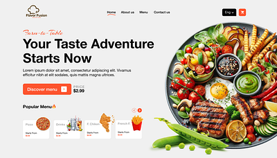 Restaurant Ui graphic design illustration