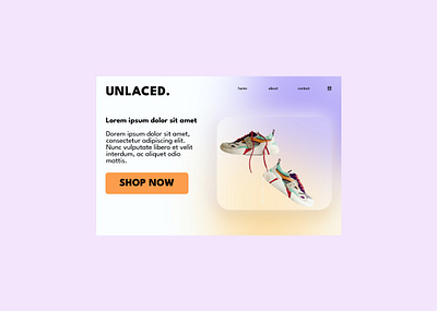 Lifestyle Shoes figma landing page online shop shoes ui ui design