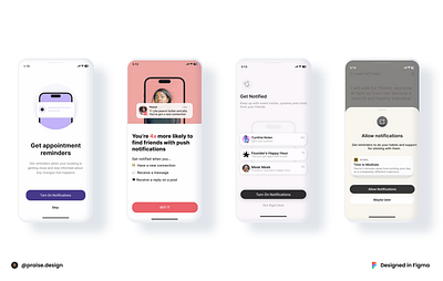 🔔Notification screens🔔 app design ui ux