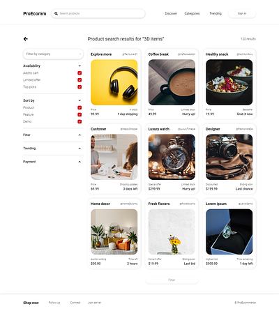 Elevate Your Shopping Experience: Modern E-commerce UI Design branding digitaldesign ecommerce ecommerceui graphic design onlineshopping ui ui design userexperience ux uxui webdesign