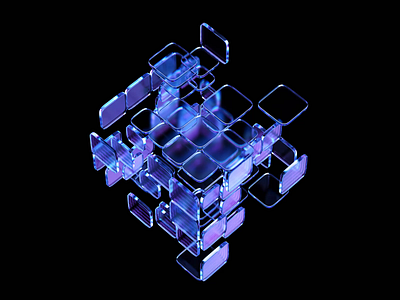 Data blocks 3d abstract animation background blender blocks branding clean cube data design futuristic geometric glass loop render shape storage template visual