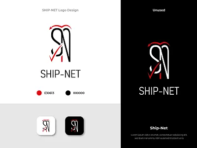 SHIP-NET Logo Design brand brand guidelines brand identity fashion brand logo graphic design logo logo branding luxury fashion brand logo shahriar nayem suny ship net logo ship net logo design suny graphic