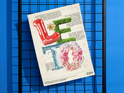 "Leto" poster 3d graphic design illustration poster typography