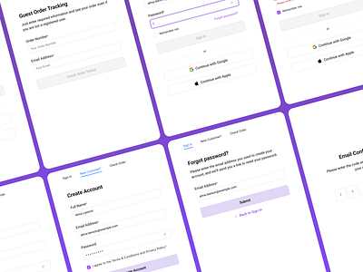 Sign In | Sign Up | Check Order authorization design form online store pop up registration sign in sign up store ui ux webdesign website