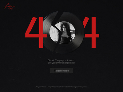 {404} page — Framer x Dribbble playoff 404 amywinehouse animation design error404 framer graphic design inspiration typography ui ux webdesign