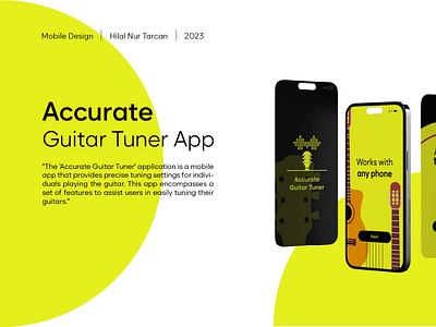 Accurate Guitar Tuner App adobe adobexd app design graphic design typography ui userinterface vector