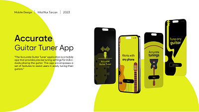 Accurate Guitar Tuner App adobe adobexd app design graphic design typography ui userinterface vector