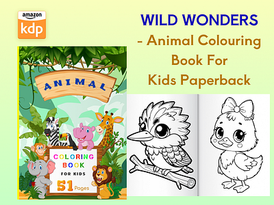 Animal Coloring Book For Kids branding ui