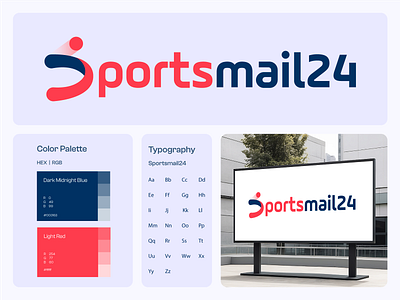 SportsMail24.com Logo Design - Twintra branding creative logo design graphic design illustration logo logo design sports sportsicon sportslogo
