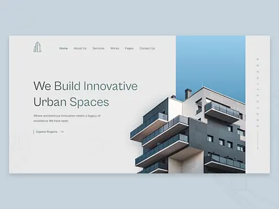 Architecture And Interior Website app architect branding building clean design figma home illustration interior landingpage logo marketing room template ui uiux website websitedesign wix