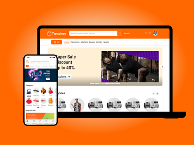 Trendwey (e-commerce) app design ui uiux ux web