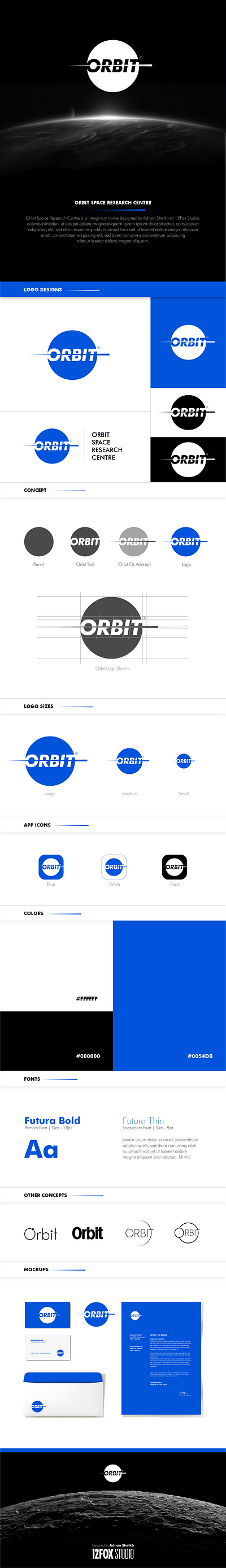 Orbit Space Research Centre - Branding & Logo Design graphic design logo mockupdesign space