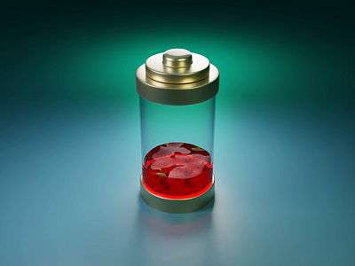 charging 3d 3d icon animation battery blender charging icon motion graphics