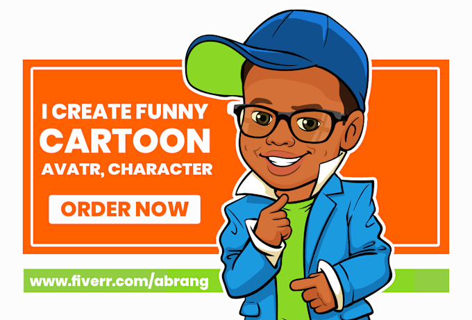 Funny Cartoon Character | Cartoon Character Black Boy