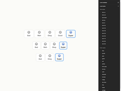 Feedback UI component in Figma branding design design system feedback figma figma ui kit interface rating ui ui component ui kit ux