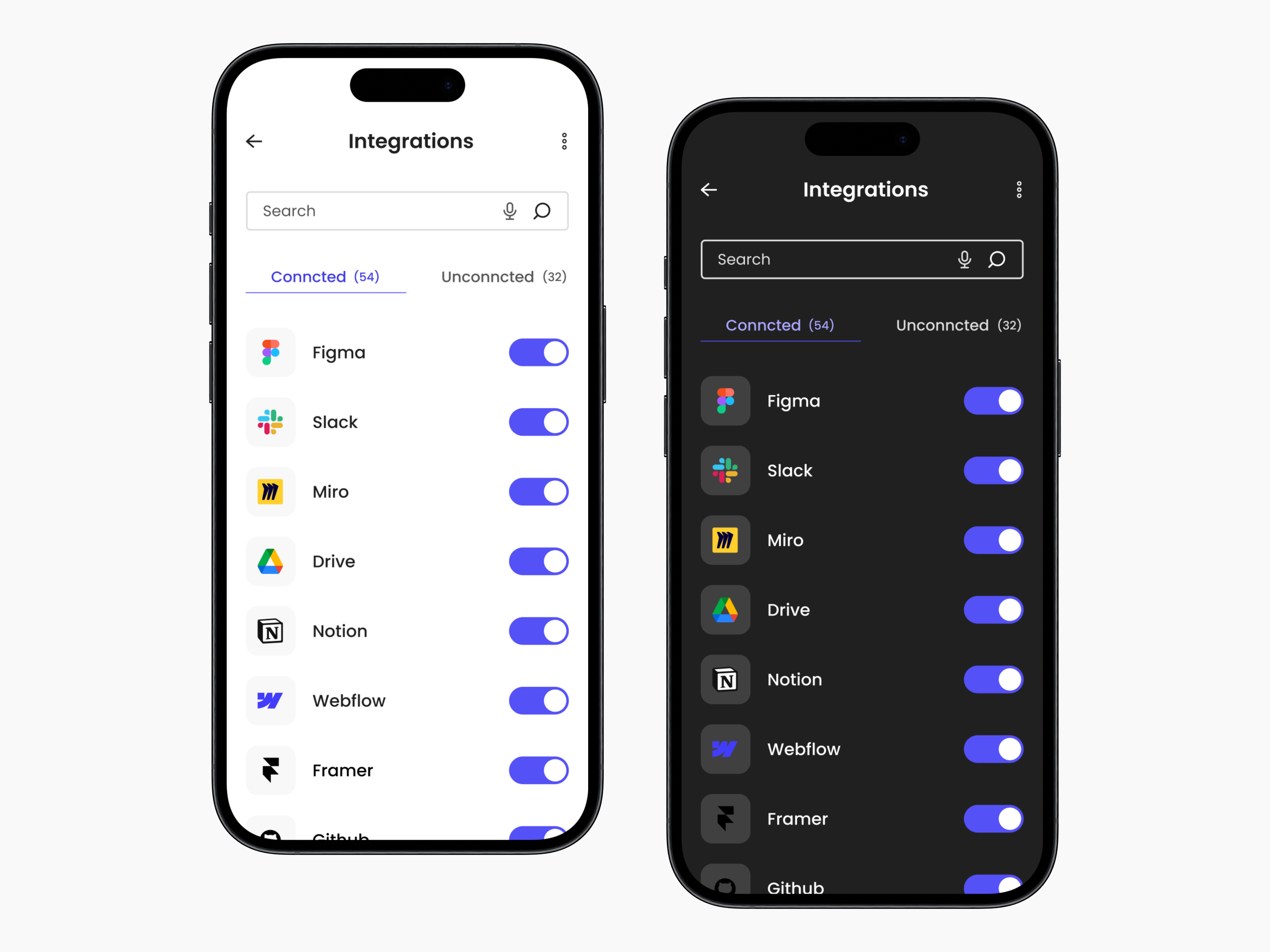 App Integration Screen app app design app integraions ui design app integration app integrations screen app intergrations daily ui dailyui design ios iphone mobile mobile design ui ui design uiux design user interface
