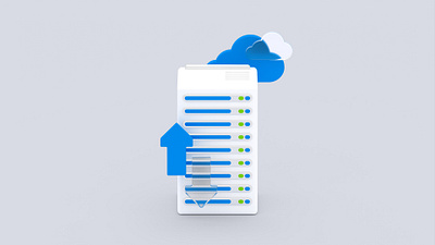 Web Illustration / Data Tower 3d blender cloud data design graphic illustration render server tower web