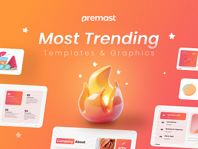 Premast Most Trending 🚀 branding fruits graphic design icons illustrations multipurpose summer templates