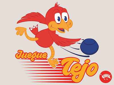 Juegue Tejo advertising affinity affinitydesigner bird cartoon character character design colombia digital illustration funny illustration label pencildog productmascot sports tejo vintage