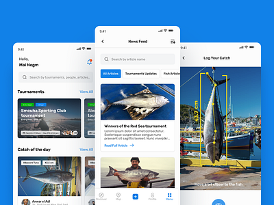 Fishing Tournament App app ui