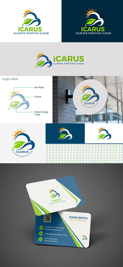 Eco logo branding graphic design logo