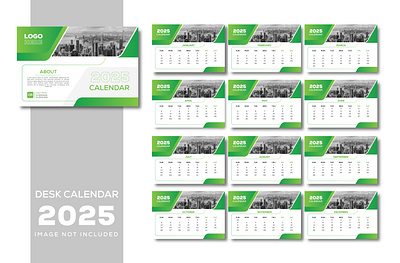 Simple green 2025 desk calendar design. 2025 2025 planner printable design calendar design 2025 calendar designer calendar template 20025 creative calendar design design template designer desk calendar drmvisioner graphic design