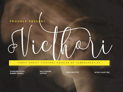 Victhori - Fancy Script Font typography