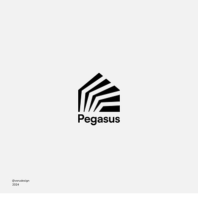 Pegasus Logo arc architecture brand brand design branding corporate logo daily logo challenge firm logo logo design logotype modern pegasus studio