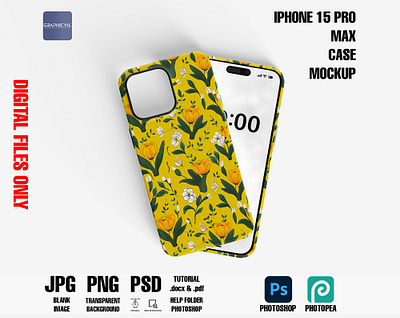 iPhone 15 Pro Max Case Mockup 9 iphone 15 sublimation template