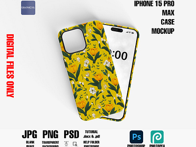 iPhone 15 Pro Max Case Mockup 9 iphone 15 sublimation template