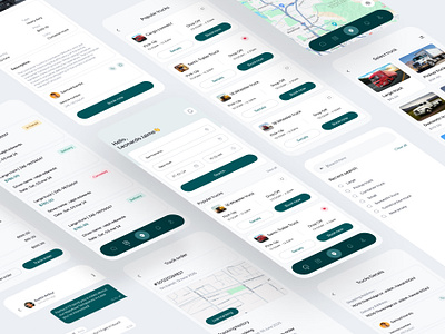 TruckEase - Easiest way to book truckloads online appdesign delivery deliveryapp transportation truck truckapp ui uiux