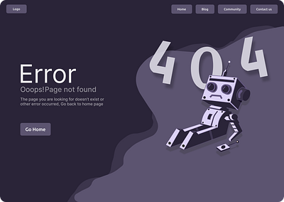 404 Error page design 404 404 error page design figma ui ux