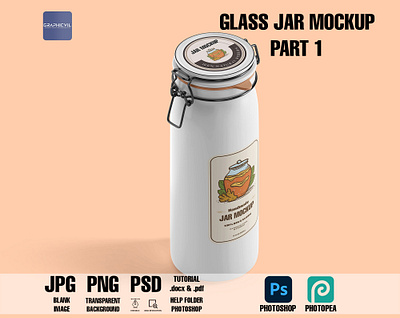 Glass Jar Mockup Part 1 6 jar label mockup jar label mockup mockup