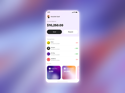GigaPay - Instant Money Transfers, Designed for You ios product ui uiux ux