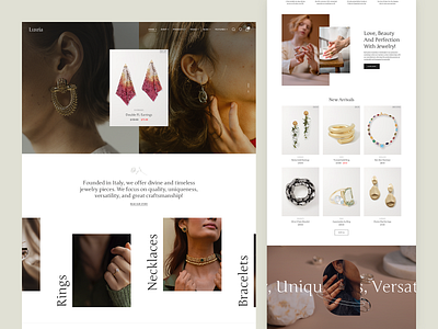 Luxria Luxury Jewelry accessories corporate creative ecommerce fashion fashion store handcrafted handmade jewellery jewelry shop jewelry store luxury online store shop store ui ux ux design watches shop woocommerce