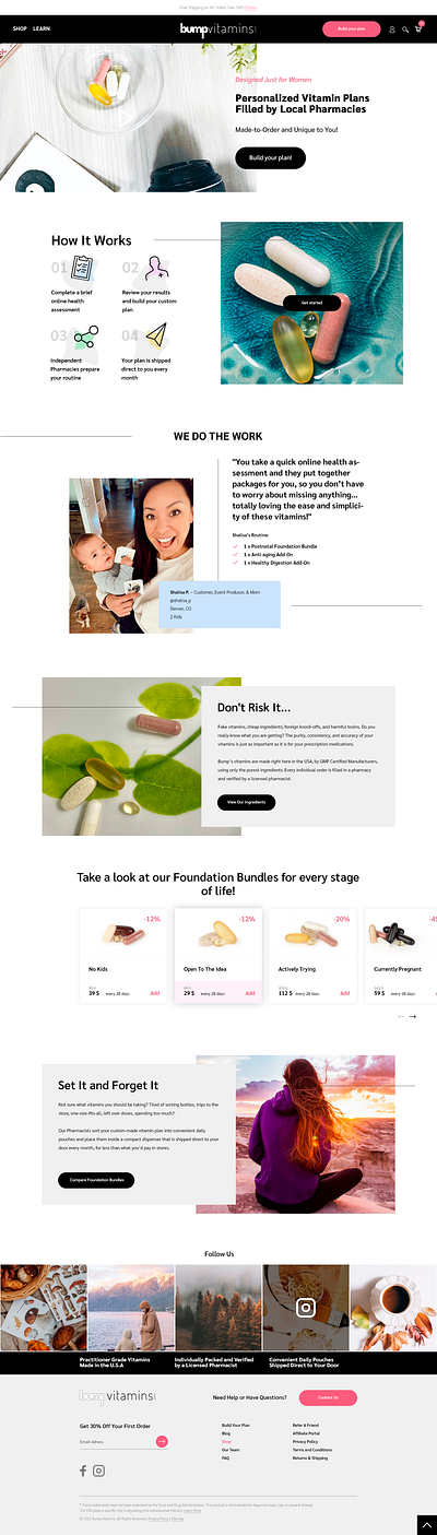 Bumpvitamins design graphic design ui ux