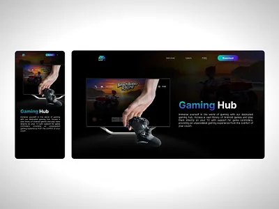 Next OS Landing Page branding graphic design landing page mobile ui smart tv tv gaming ui