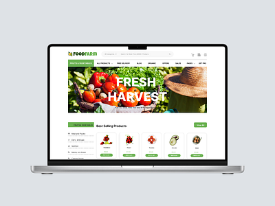 Online Grocery Store Landing Page UI Design. design grocery grocerystore grocerystoredesign landing page landingpagedesign ui uidesign uiux ux uxdesign